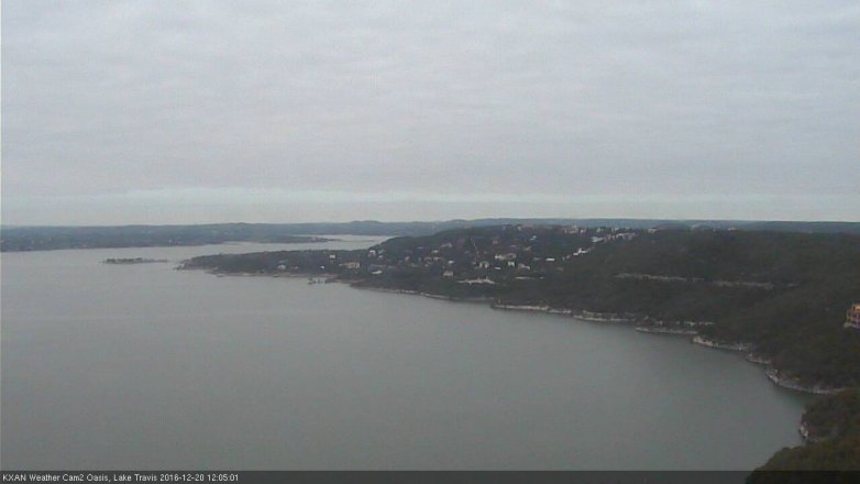Lake Travis webcam, December 20, 2016 11:10 AM CT