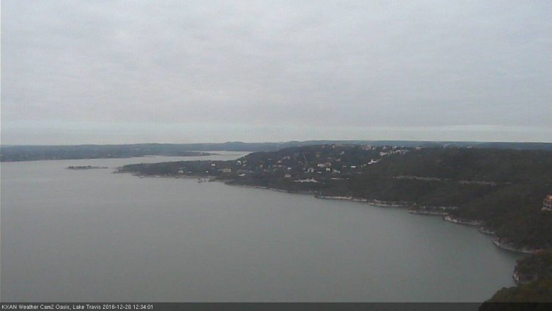 Lake Travis webcam, December 20, 2016 11:40 AM CT
