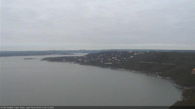 Lake Travis webcam, December 20, 2016 11:45 AM CT