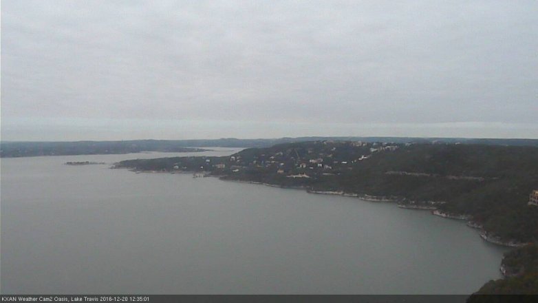 Lake Travis webcam, December 20, 2016 11:50 AM CT