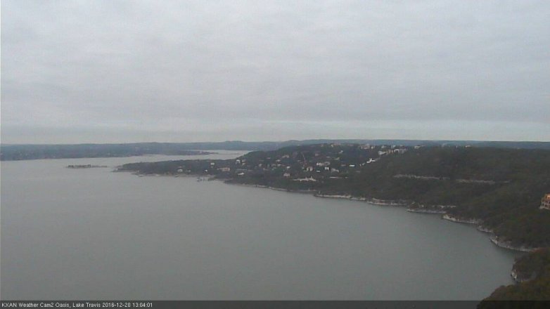 Lake Travis webcam, December 20, 2016 12:25 PM CT