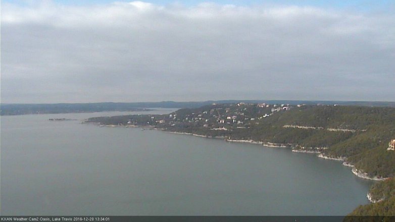 Lake Travis webcam, December 20, 2016 12:40 PM CT