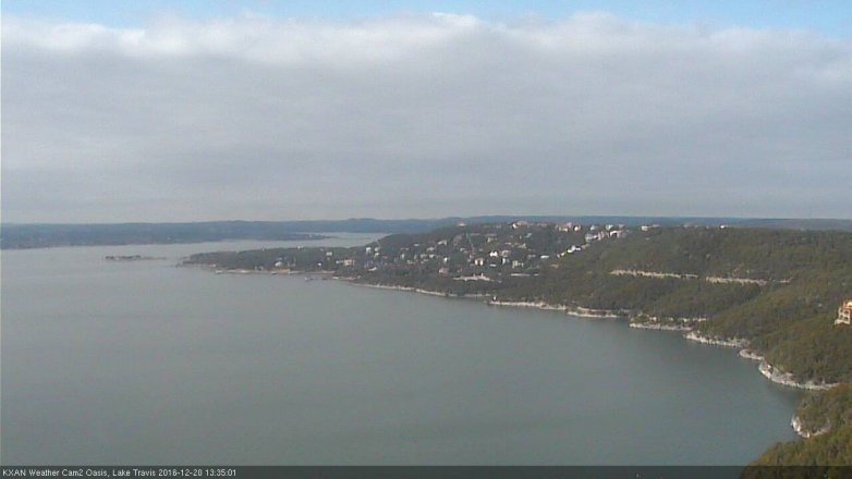 Lake Travis webcam, December 20, 2016 12:55 PM CT