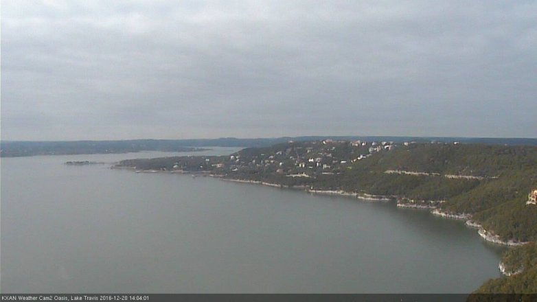 Lake Travis webcam, December 20, 2016 1:30 PM CT