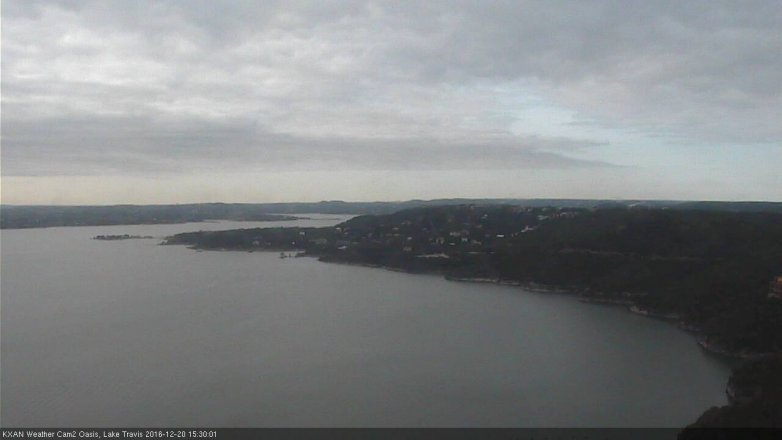Lake Travis webcam, December 20, 2016 2:40 PM CT