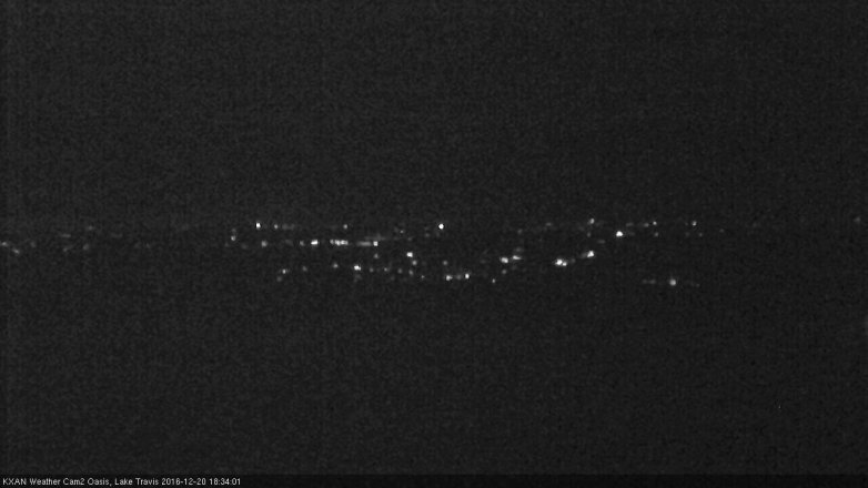 Lake Travis webcam, December 20, 2016 5:50 PM CT