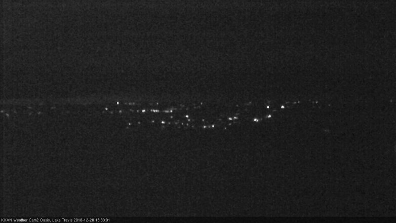Lake Travis webcam, December 20, 2016 5:55 PM CT