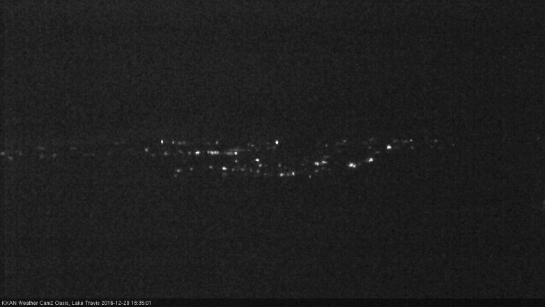 Lake Travis webcam, December 20, 2016 6:05 PM CT