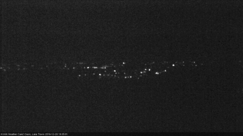 Lake Travis webcam, December 20, 2016 6:55 PM CT