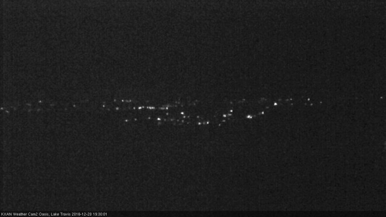 Lake Travis webcam, December 20, 2016 7:00 PM CT