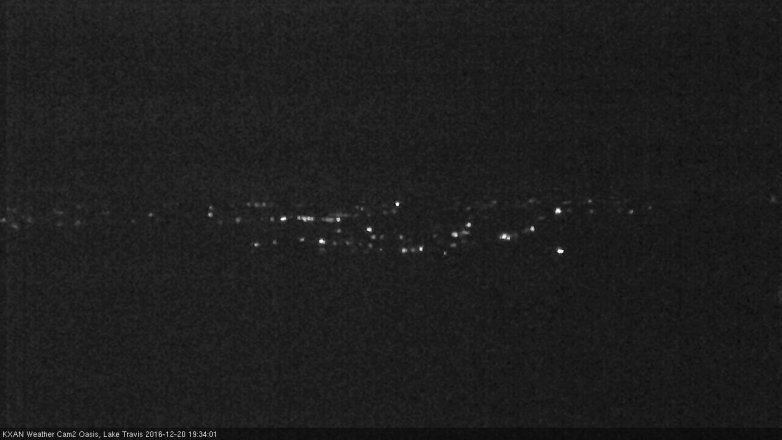 Lake Travis webcam, December 20, 2016 7:05 PM CT