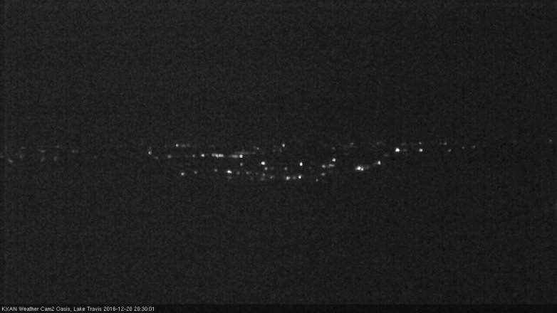 Lake Travis webcam, December 20, 2016 7:55 PM CT