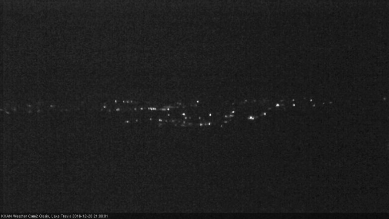 Lake Travis webcam, December 20, 2016 8:10 PM CT