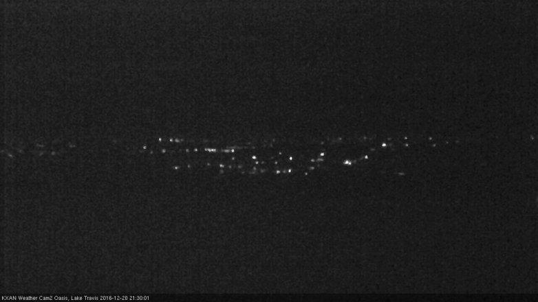 Lake Travis webcam, December 20, 2016 8:35 PM CT