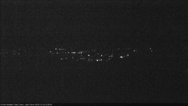 Lake Travis webcam, December 20, 2016 10:35 PM CT