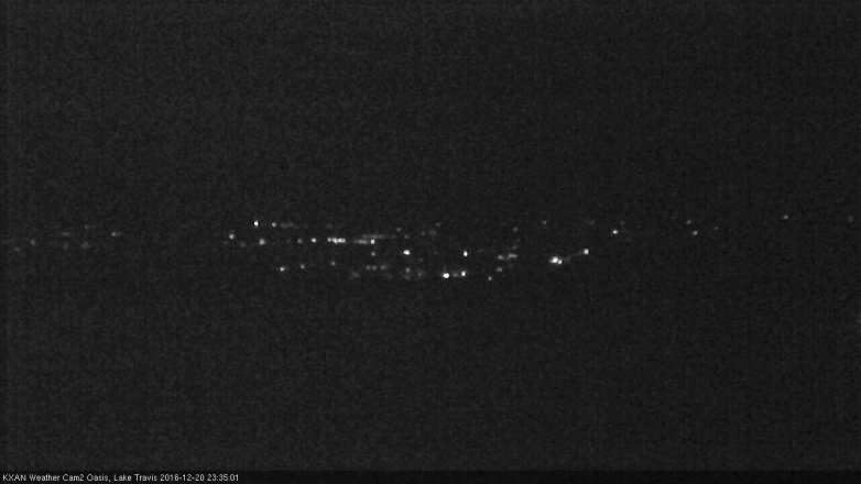 Lake Travis webcam, December 20, 2016 11:05 PM CT