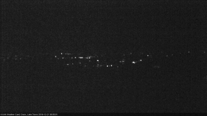Lake Travis webcam, December 20, 2016 11:15 PM CT