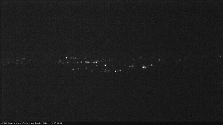 Lake Travis webcam, December 20, 2016 11:30 PM CT