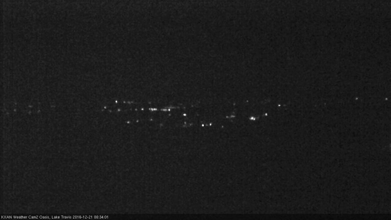 Lake Travis webcam, December 20, 2016 11:50 PM CT