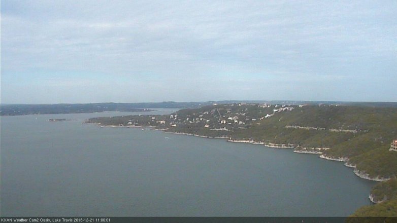 Lake Travis webcam, December 21, 2016 10:05 AM CT