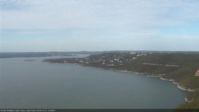 Lake Travis webcam, December 21, 2016 11:15 AM CT