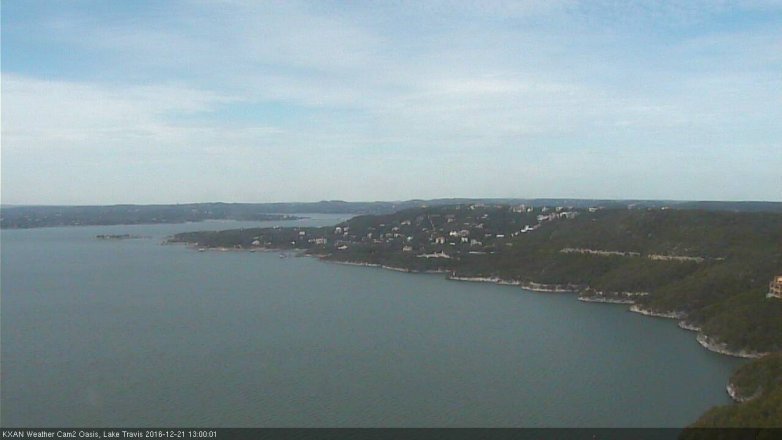 Lake Travis webcam, December 21, 2016 12:10 PM CT