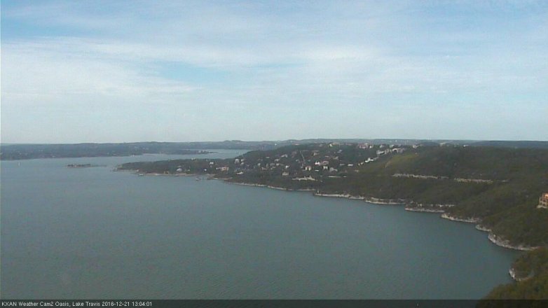 Lake Travis webcam, December 21, 2016 12:30 PM CT