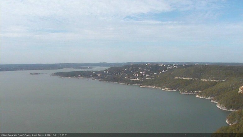 Lake Travis webcam, December 21, 2016 12:45 PM CT