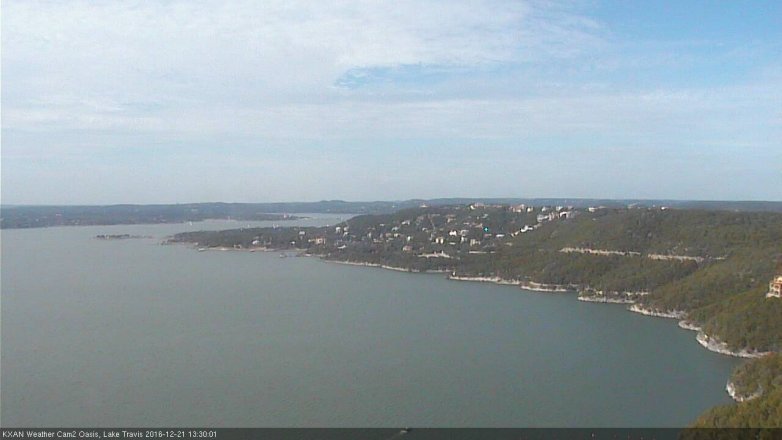 Lake Travis webcam, December 21, 2016 12:55 PM CT