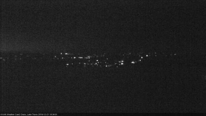 Lake Travis webcam, December 21, 2016 5:40 PM CT