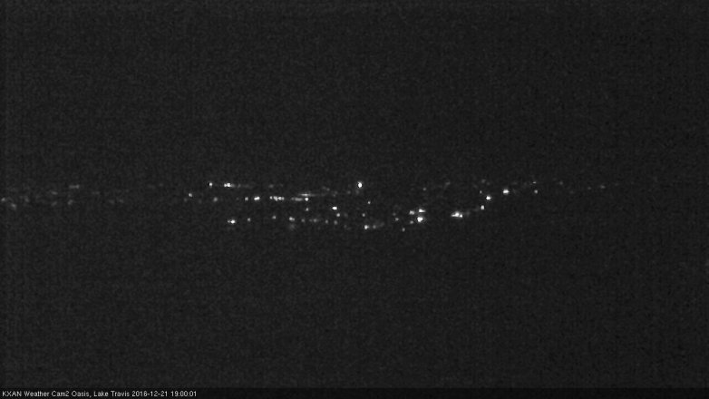 Lake Travis webcam, December 21, 2016 6:25 PM CT