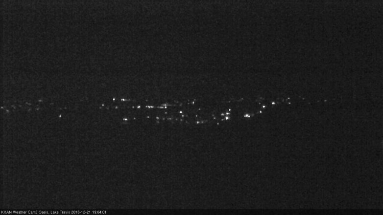 Lake Travis webcam, December 21, 2016 6:35 PM CT