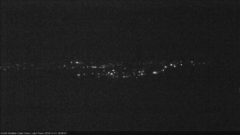 Lake Travis webcam, December 21, 2016 7:15 PM CT
