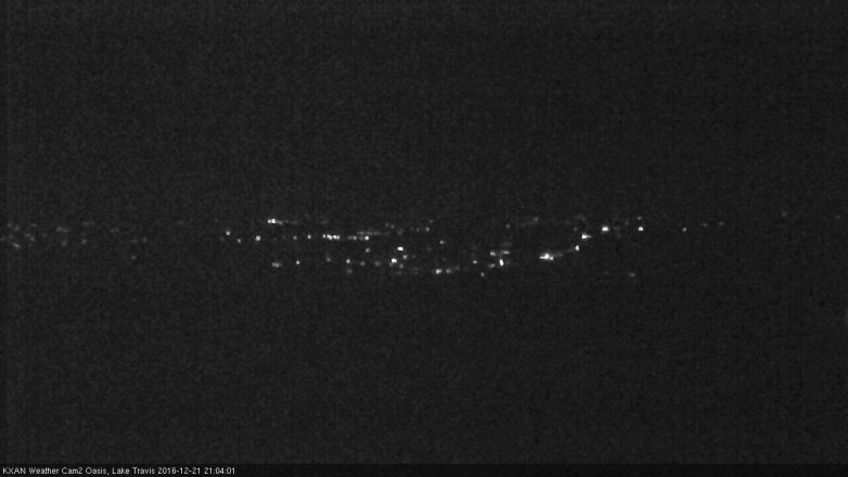 Lake Travis webcam, December 21, 2016 8:10 PM CT
