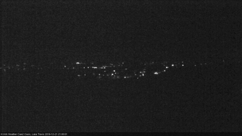 Lake Travis webcam, December 21, 2016 8:20 PM CT