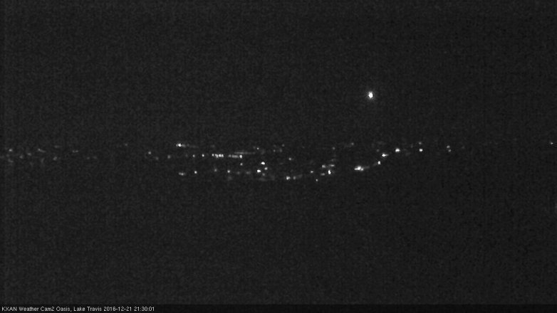 Lake Travis webcam, December 21, 2016 8:35 PM CT