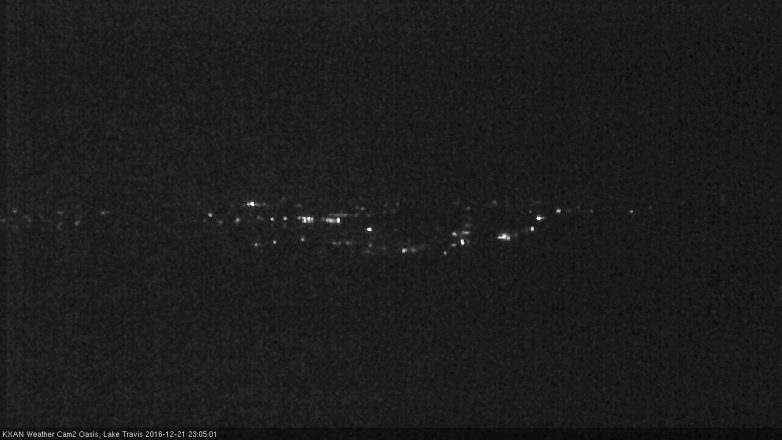 Lake Travis webcam, December 21, 2016 10:15 PM CT