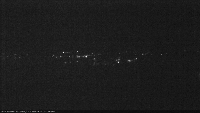 Lake Travis webcam, December 21, 2016 11:10 PM CT