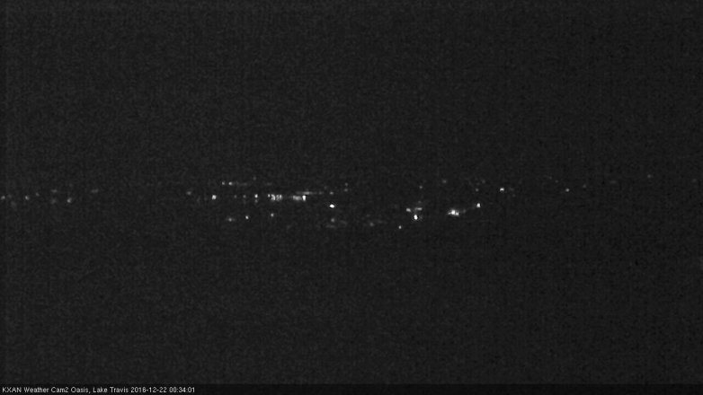 Lake Travis webcam, December 21, 2016 11:45 PM CT