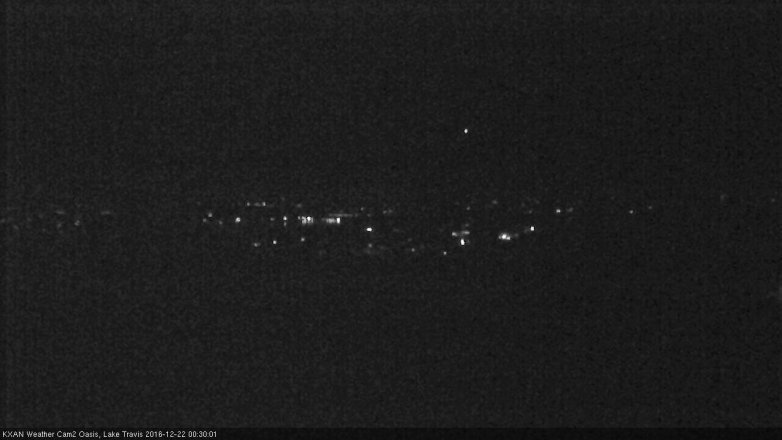 Lake Travis webcam, December 21, 2016 11:55 PM CT