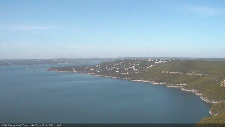 Lake Travis webcam, December 22, 2016 10:15 AM CT