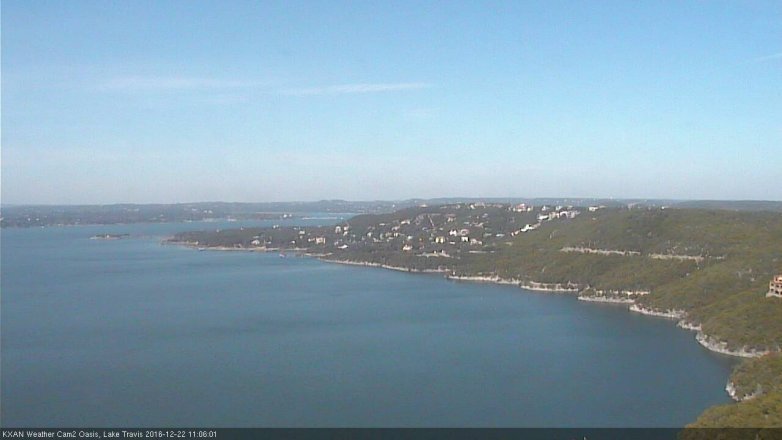 Lake Travis webcam, December 22, 2016 10:20 AM CT