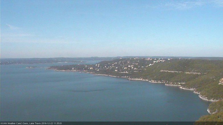 Lake Travis webcam, December 22, 2016 10:45 AM CT