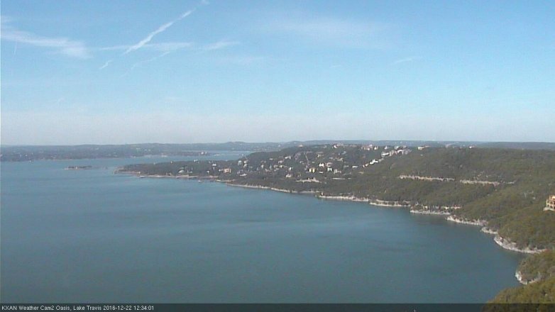 Lake Travis webcam, December 22, 2016 11:50 AM CT