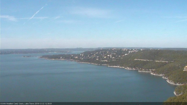 Lake Travis webcam, December 22, 2016 11:55 AM CT