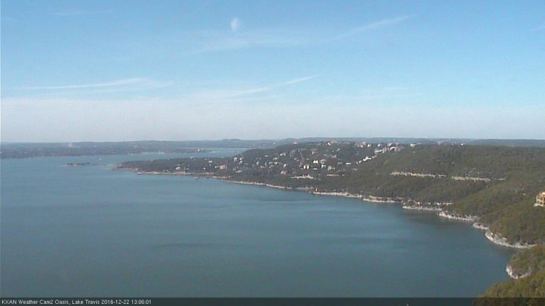 Lake Travis webcam, December 22, 2016 12:35 PM CT