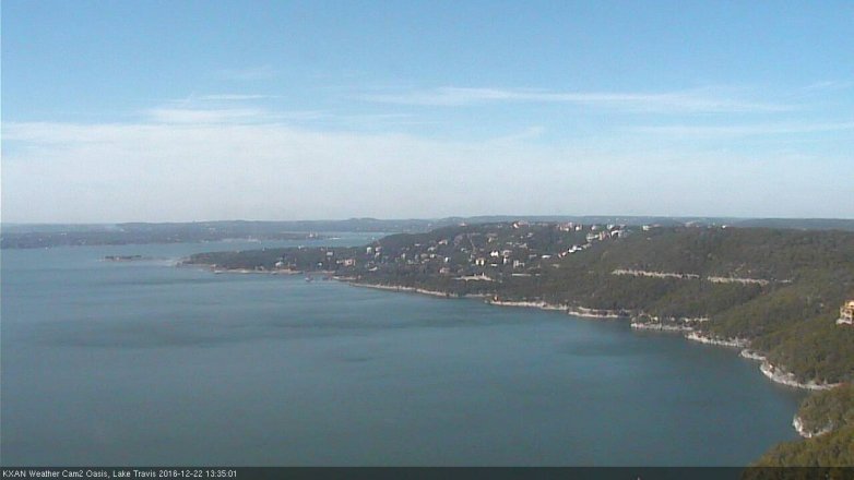 Lake Travis webcam, December 22, 2016 12:50 PM CT