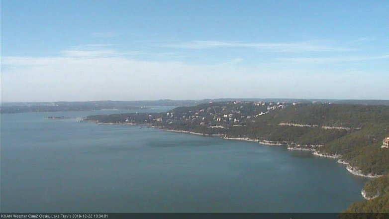 Lake Travis webcam, December 22, 2016 12:55 PM CT