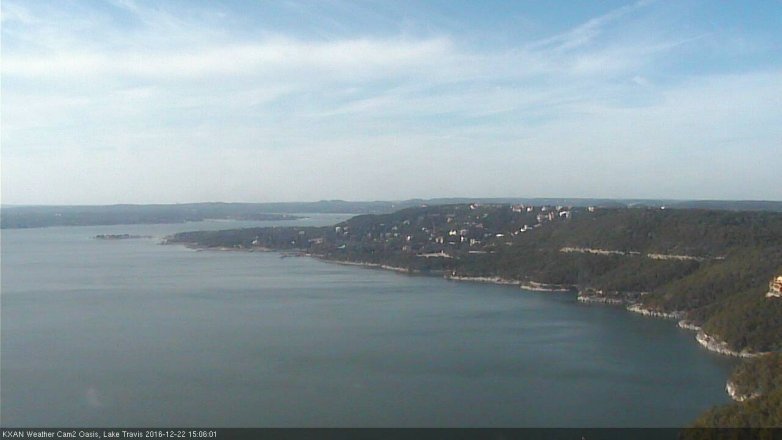 Lake Travis webcam, December 22, 2016 2:10 PM CT