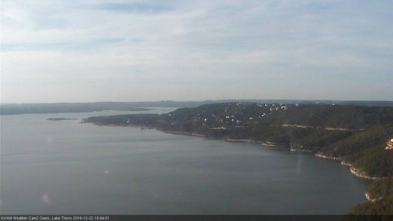 Lake Travis webcam, December 22, 2016 3:35 PM CT